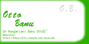 otto banu business card